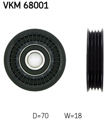 SKF VKM 68001 Vezetőgörgő hosszbordásszíjhoz